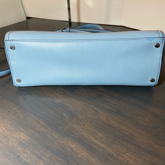 👜 Kate Spade Cameron Street Candace Satchel Light Blue Pebbled Leather - Picture 3 of 16